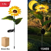Sunflower Solar LED Lights, Warm White Garden Light (1 Pc) - Justgrabit Inc.