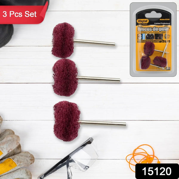 Abrasive Buffing Polishing Wheel Set (3 Pcs) - justgrabit.in | Just Grab It