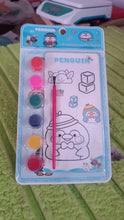 Kids Art Painting Kit Water Color, Cartoon Printed Board & Brush (9 Pcs Set) - justgrabit.in | Just Grab It