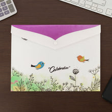Mix Design A4 Printed Document Folder with Decorative Button Closure (1 Pc) - justgrabit.in | Just Grab It
