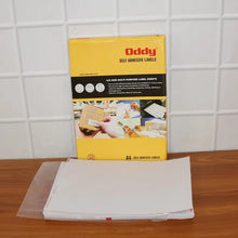 Oddy Self-Adhesive Label Sheets – A4 Full-Sheet Labels (100 Sheet) - Justgrabit Inc.