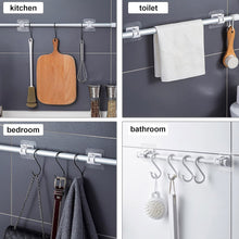 Multipurpose No - Drill Wall Mounted Adhesive Towel Rod Holder (1 Pc) - justgrabit.in | Just Grab It