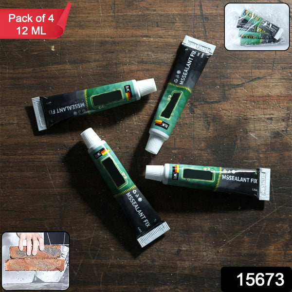 Multi - Purpose Instant Sealant Repair Adhesive Tube Pack of 4 (12 ML Each) - justgrabit.in | Just Grab It