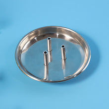Stainless Steel Lotus Agarbatti Stand with Triple Stick Holder (1 Pc) - justgrabit.in | Just Grab It