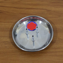 Stainless Steel Lotus Agarbatti Stand with Triple Stick Holder (1 Pc) - justgrabit.in | Just Grab It