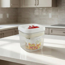 Airtight Storage Container with Red Lid (1 Pc) - justgrabit.in | Just Grab It
