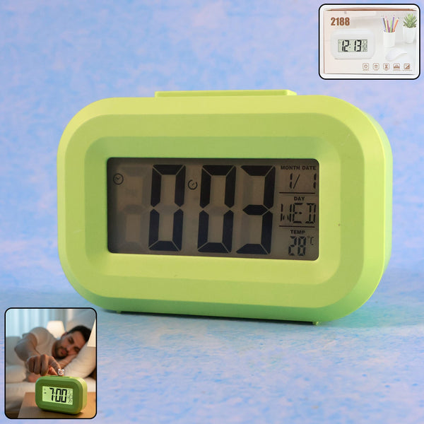 Digital Alarm Clock with Clear Display (1 Pc) - justgrabit.in | Just Grab It