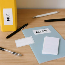 Premium All Purpose Adhesive White Labels (128 Labels) - justgrabit.in | Just Grab It