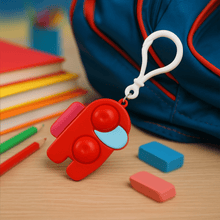 Pop - It Fidget Keychain Toy - (1 Pc / Mix Color) - justgrabit.in | Just Grab It