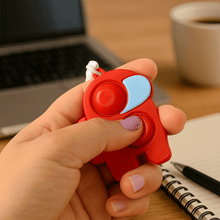 Pop - It Fidget Keychain Toy - (1 Pc / Mix Color) - justgrabit.in | Just Grab It
