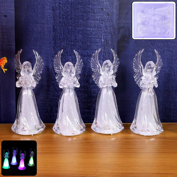Battery Operated LED Angel Decorative Lights (4 Pc / Set) - justgrabit.in | Just Grab It