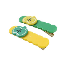 Cute Apple Design Hair Clip Set (4 Pc) - justgrabit.in | Just Grab It