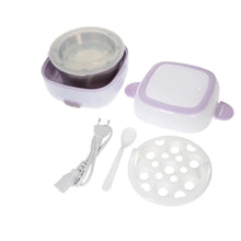 Electric Lunch Box Portable Food Warmer Food Heating Lunch Box Removable Food - Grade Stainless Steel Compartments, 220V 200W, for Car, Truck, office  - Justgrabit Inc.