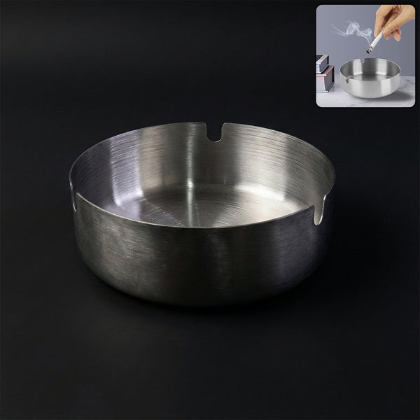 Round Tabletop Cigarette Ashtray with Multiple Rest Slots (1 Pc) - justgrabit.in | Just Grab It