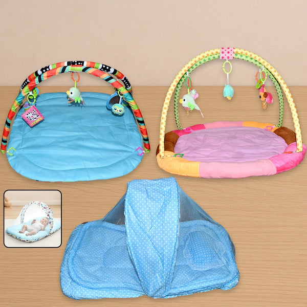 Multipurpose Baby Play Gym and Sleeping Mat (Mix Design / 1 Pc) - Justgrabit Inc.