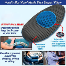 Ergonomic Orthopedic Back Support Pillow (18 x 9 Inch / 1 Pc) - justgrabit.in | Just Grab It