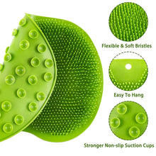 Green Silicone Bath Massage Cushion – Suction Cup Exfoliating Foot Scrubber & Mat - justgrabit.in | Just Grab It