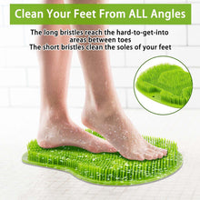 Green Silicone Bath Massage Cushion – Suction Cup Exfoliating Foot Scrubber & Mat - justgrabit.in | Just Grab It