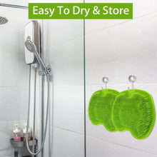 Green Silicone Bath Massage Cushion – Suction Cup Exfoliating Foot Scrubber & Mat - justgrabit.in | Just Grab It