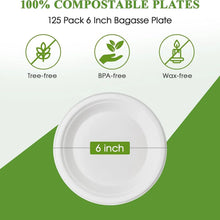 Freshee 6 Inch Round Compostable Bagasse Plate (10 Pcs Pack) - justgrabit.in | Just Grab It