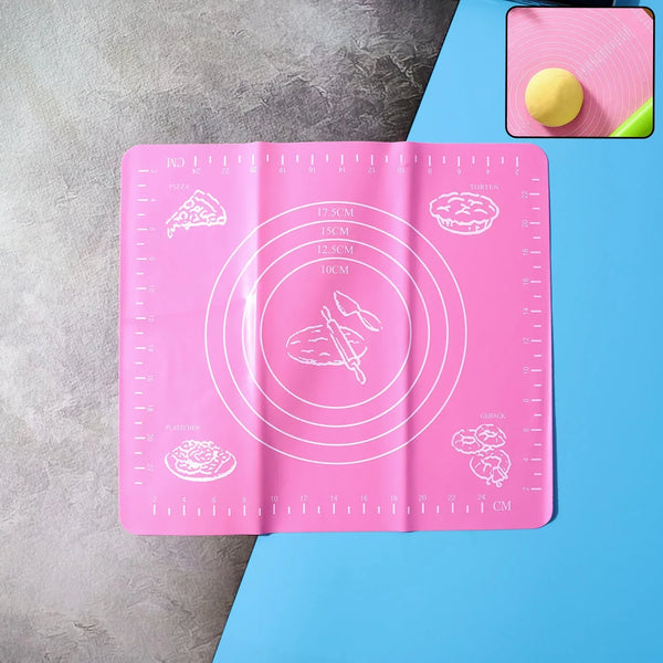 Non - Stick Dough Rolling & Baking Mat - (1 Pc / 29x26 Cm) - justgrabit.in | Just Grab It