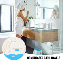 Compressed Travel Bath Towel - (1 Pc / 70x10 Cm) - justgrabit.in | Just Grab It