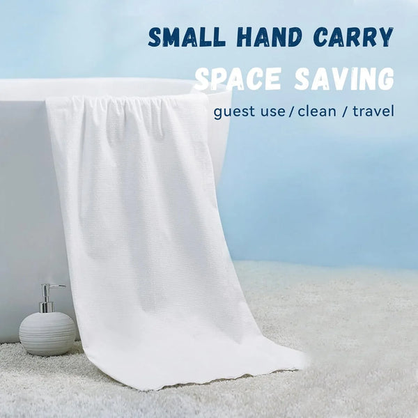 Compressed Travel Bath Towel - (1 Pc / 70x10 Cm) - justgrabit.in | Just Grab It