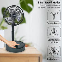 Rechargeable Desktop Table Fan Mobile Phone Holder (1 Pc) - justgrabit.in | Just Grab It
