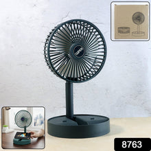 Rechargeable Desktop Table Fan Mobile Phone Holder (1 Pc) - justgrabit.in | Just Grab It
