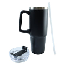 890 ML Large Capacity Insulated Travel Mug / Tumbler Black color (1 Pc) - justgrabit.in | Just Grab It