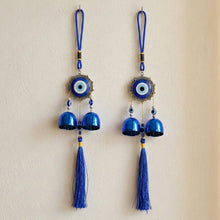 Decorative Evil Eye Hanging Wind Chime Set (2 Pc Set) - justgrabit.in | Just Grab It