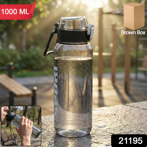 1000 ML Leakproof Sports Water Bottle (1 Pc) - justgrabit.in | Just Grab It