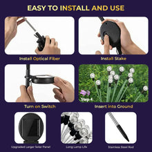 Solar LED Fiber Optic Garden Light - (1 Pc / Mix LED LIght) - justgrabit.in | Just Grab It