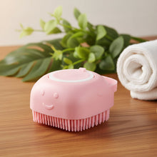 Silicone Massage Bath Body Brush with Built - In Soap Dispenser (1 Pc) - justgrabit.in | Just Grab It