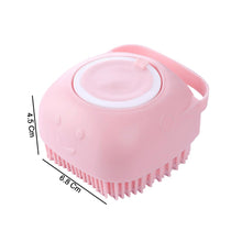 Silicone Massage Bath Body Brush with Built - In Soap Dispenser (1 Pc) - justgrabit.in | Just Grab It