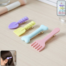 Cute Cartoon Food Shape Hair Clips Set (4 Pc) - justgrabit.in | Just Grab It