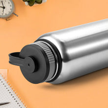Silver Stainless Steel Double Wall Vacuum - Insulated Drink Water Bottle (1000 ML) - justgrabit.in | Just Grab It