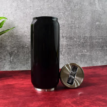Stainless Steel Can - Shaped Vacuum Flask with Built - In Straw 500ml Approx, Tumbler (1 Pc) - Justgrabit Inc.
