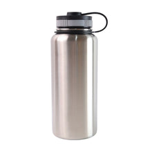 Silver Stainless Steel Double Wall Vacuum - Insulated Drink Water Bottle (1000 ML) - justgrabit.in | Just Grab It