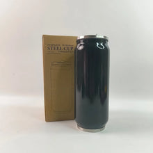 Stainless Steel Can - Shaped Vacuum Flask with Built - In Straw 500ml Approx, Tumbler (1 Pc) - Justgrabit Inc.