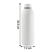 Stainless Steel Double Wall Vacuum - Insulated Drink Water (White / 500 ML Approx) - justgrabit.in | Just Grab It
