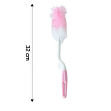 Bottle & Nipple Cleaning Brush with 360° Rotary Handle (1 Pc) - justgrabit.in | Just Grab It