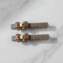 Elegant Bow Design Decorative Hair Clips Set (4 Pc) - justgrabit.in | Just Grab It