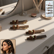 Elegant Bow Design Decorative Hair Clips Set (4 Pc) - justgrabit.in | Just Grab It