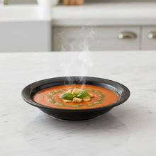 Premium Deep Black Curry Soup Serving Bowl (1 Pc) - justgrabit.in | Just Grab It