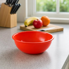 Plastic 6 Inch Red Round Deep Serving Bowl (1 Pc) - justgrabit.in | Just Grab It