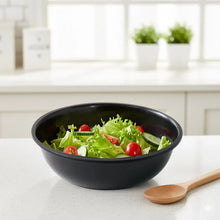 Plastic 6 Inch Black Round Deep Serving Bowl (1 Pc) - justgrabit.in | Just Grab It