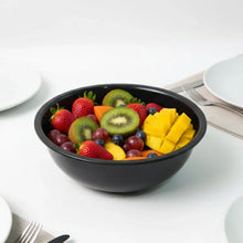Plastic 6 Inch Black Round Deep Serving Bowl (1 Pc) - justgrabit.in | Just Grab It