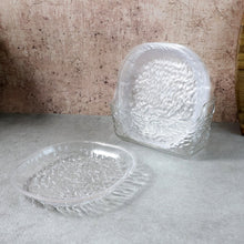 9 - in - 1 Crystal Glass Snack Serving Plates Set - justgrabit.in | Just Grab It