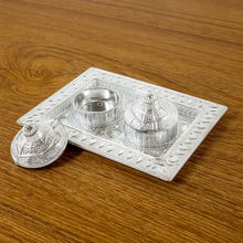 Silver - Finish Pooja Kumkum Box Tray - (1 Pc) - justgrabit.in | Just Grab It